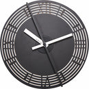 Front Picture 3126,Motion clock Roman Number,Wall clock,Silent,Aluminium,Black