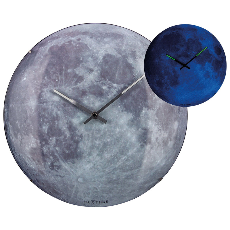 3164 Moon Dome Glow-in-the-Dark Wall Clock