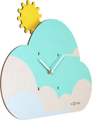 3207 Cloudy Glow in the Dark Kids Wall Clock