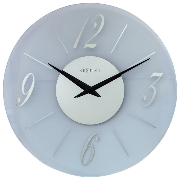 3304FR "Dali Round" Frosted/Mirror -Wall clock