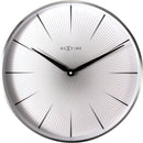 Front Picture 3511WI,2 Seconds,Wall Clock,Silent,Aluminium,White,