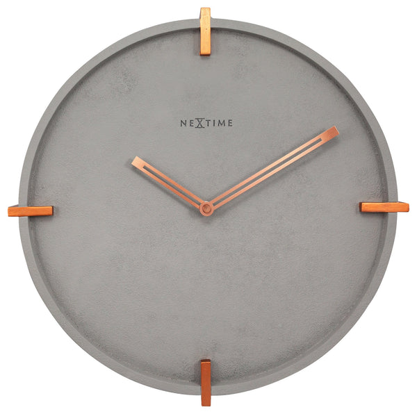 Front Picture 3515,Mohawk Wall,Wall clock,Silent,polyresin,Grey