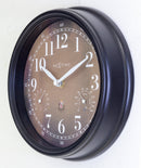 4318BR Jasmine Brown & White Garden Wall Clock