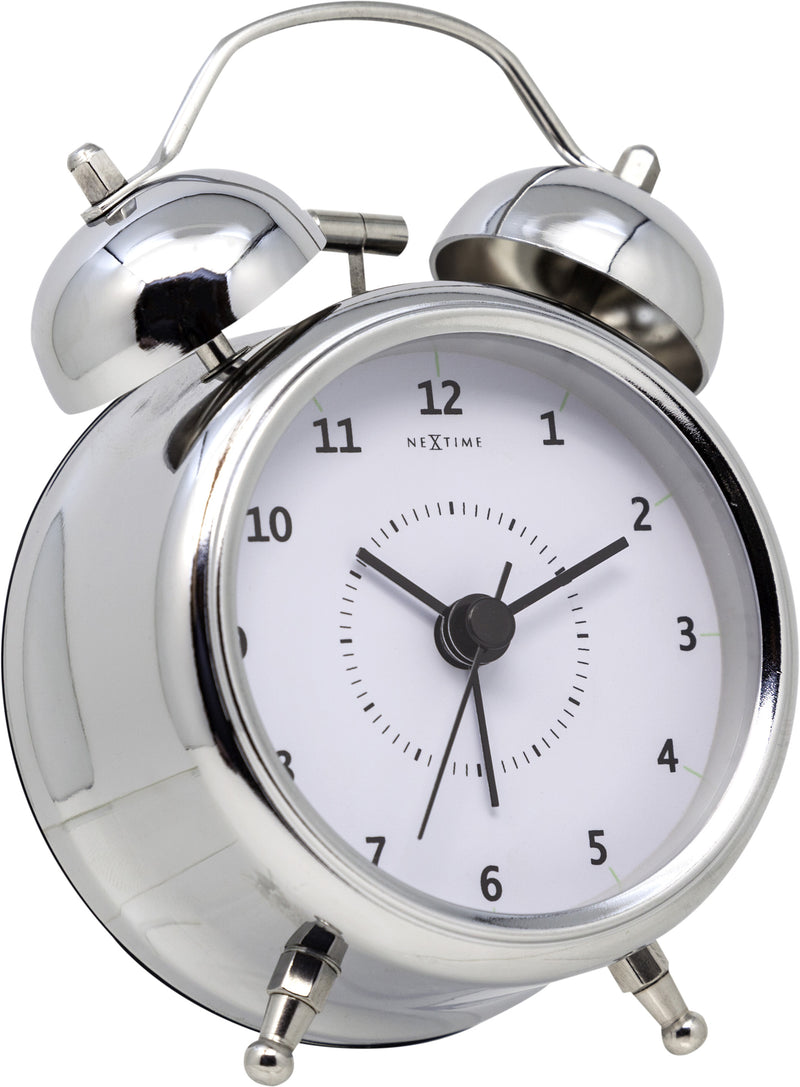 5111ZI Wake Up Silver Bell Alarm Clock