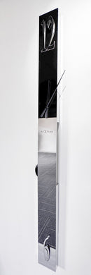 Premium Pendulum Wall Clock, 31.5 Inches Tall, Stainless Steel – Long Island