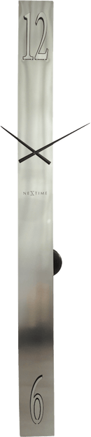Premium Pendulum Wall Clock, 31.5 Inches Tall, Stainless Steel – Long Island