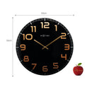 size 3105BC,Classy Large,NeXtime,Glass,Black/Copper,