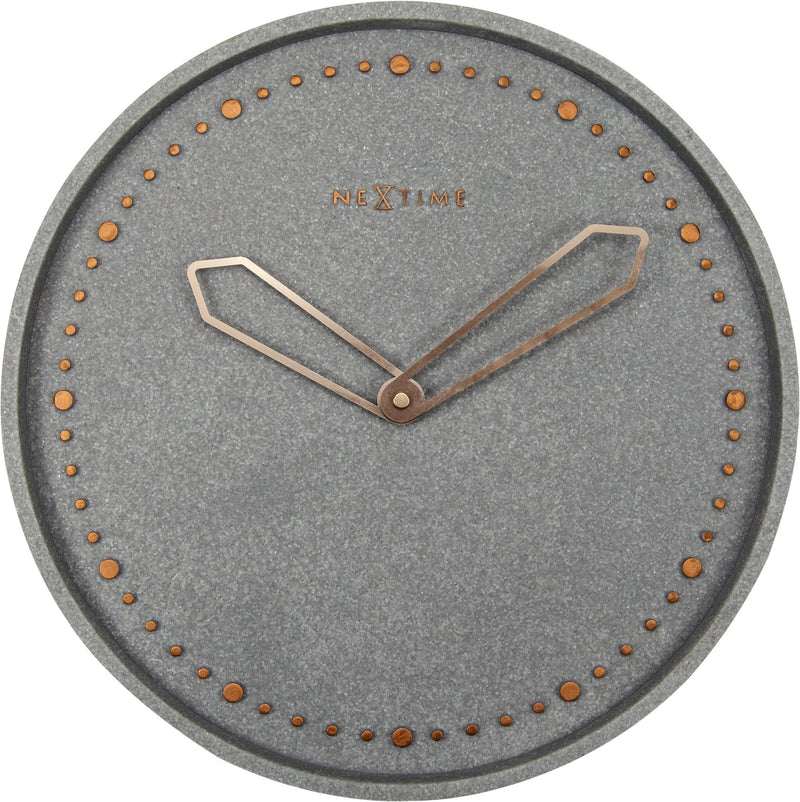 Front Picture 3197GS,Cross,Wall clock,Silent,Resin,Grey,