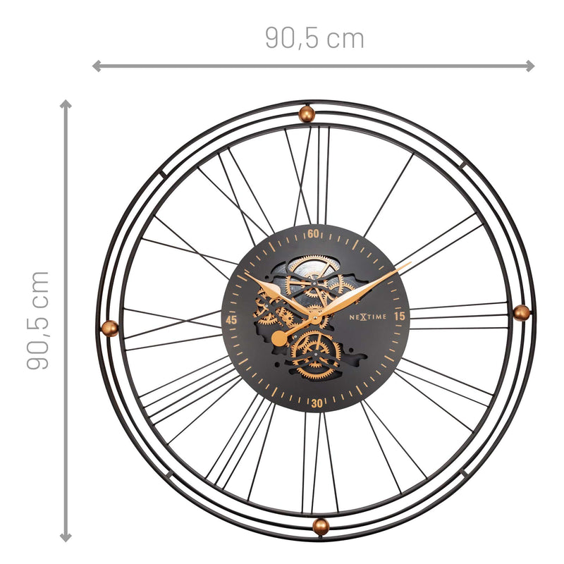3260 Roman Gear Clock XXL Wall Clock
