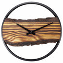 Forest Wall Clock - Real wood dial, robust metal frame  - 17.75 Inches  - (NeXtime 3263BR)