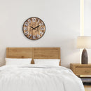 Large Wall Clock - 50cm - Silent movement - Wood - Metal - "Aberdeen" -NeXtime