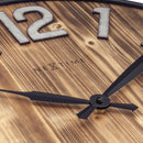 Large Wall Clock - 50cm - Silent - Wood - Metal - "Aberdeen" -NeXtime