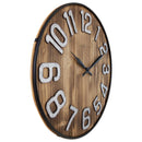 Large Wall Clock - 50cm - Silent movement- Wood - Metal - "Aberdeen" -NeXtime