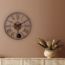 Large Pendulum Wall Clock - 50cm -  Brown - Metal - "London" - NeXtime