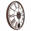 Large Pendulum Wall Clock - 50cm -  Brown - Metal - "London" - NeXtime