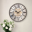 Moving Gear Clock - White - Large Wall Clock - 50cm - "William" - NeXtime