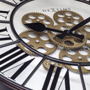Moving Gear Clock - White - Large Wall Clock - 50cm - "William" - NeXtime