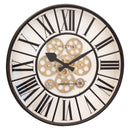 Moving Gear Clock - White - Large Wall Clock - 50cm - "William" - NeXtime
