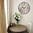 Moving Gear Clock - White - Large Wall Clock - 50cm - "William" - NeXtime