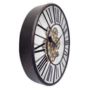Moving Gear Clock - White - Large Wall Clock - 50cm - "William" - NeXtime