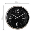 Classic Wall Clock - Contemporary Decor - Silent Movement - 15.4 Inches - (NeXtime 3290)