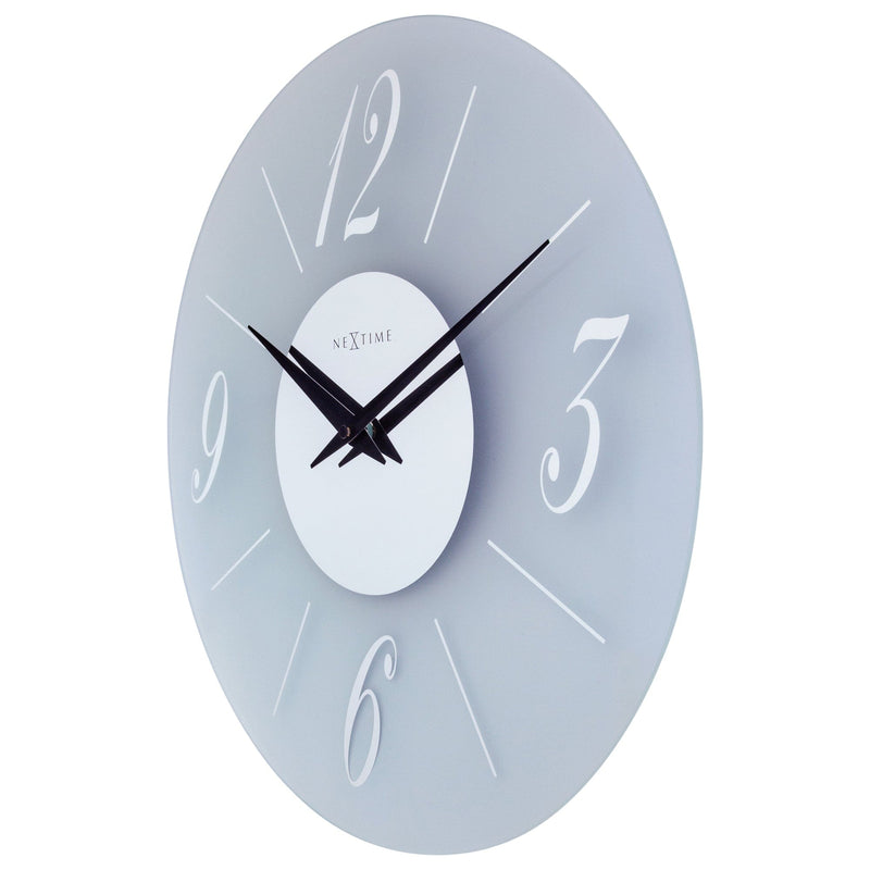 3304FR "Dali Round" Frosted/Mirror -Wall clock