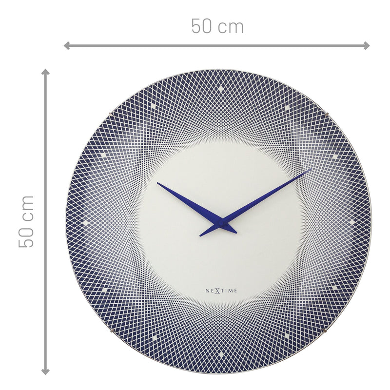 3315BL Large Wall Clock Domed Glass Lens - "Deep 50"