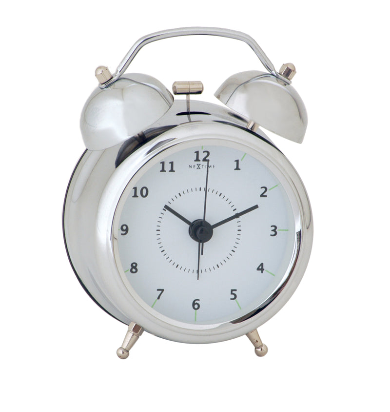 5111ZI Wake Up Silver Bell Alarm Clock
